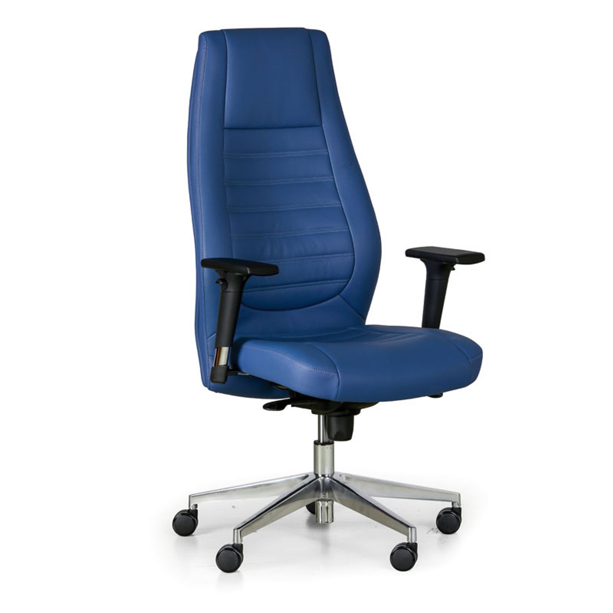 Leder-Chefsessel CHARTER, blau