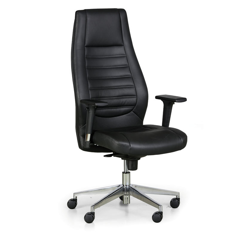 B2B Partner Leder-Chefsessel CHARTER, schwarz