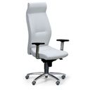 Leder-Chefsessel MEGA, weiß