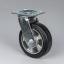 Lenkrolle, 150 mm, schwarzer Gummi