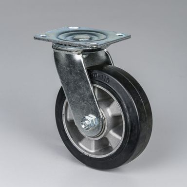 Lenkrolle, 150 mm, schwarzer Gummi