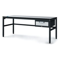 Antistatický dielenský ESD stôl, 1 zásuvkový box na náradie, 1800x800x745-985 mm