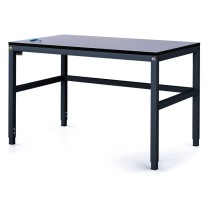 Antistatický dielenský ESD stôl, 1200x800x745-985 mm, nastaviteľné podnožie