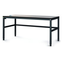 Antistatický dílenský ESD stůl, 1600x800x745-985 mm, nastavitelné podnoží