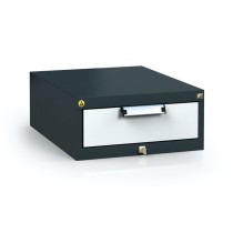 Antistatický závesný ESD box pre pracovné stoly 218 x 480 x 600 mm, 1 zásuvka
