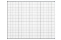 Biała ceramiczna tablica z nadrukiem ekoTAB, 1500 x 1200 mm, kwadraty/siatka