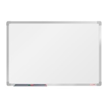 Biela magnetická popisovacia tabuľa boardOK, 600 x 900 mm, eloxovaný rám