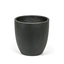 Blumentopf rund L, 50 x 50 x 50 cm, Zement, schwarz