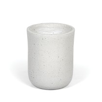 Blumentopf Zylinder XL, 43 x 43 x 52 cm, fiberclay, weißer Sandstein