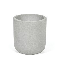 Blumentopf Zylinder XL, 54 x 54 x 58 cm, fiberclay, grauer Sandstein