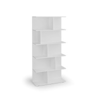 Bücherregal CASCADE, 800x300x1766 mm, weiß