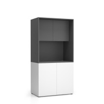 Büroküche NIKA ohne Ausstattung 1000 x 600 x 2000 mm, Graphit