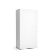 Büroküchenschrank NIKA 1000 x 600 x 2000 mm, weiß