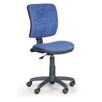 Bürostuhl, Schreibtischstuhl MILANO II ohne Armlehnen, blau