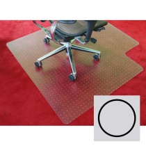 Bürostuhlunterlage für Teppichböden - Polyethylen, Kreis, 1200 mm