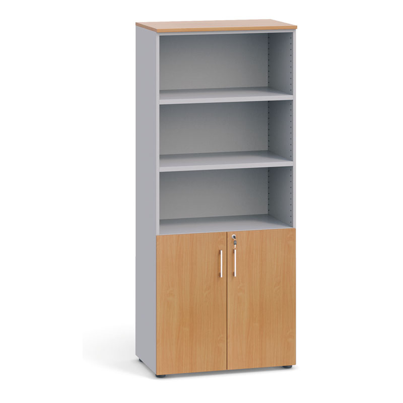 Büroschrank PRIMO, Tür für 2 Ebenen, 1781 x 800 x 420 mm