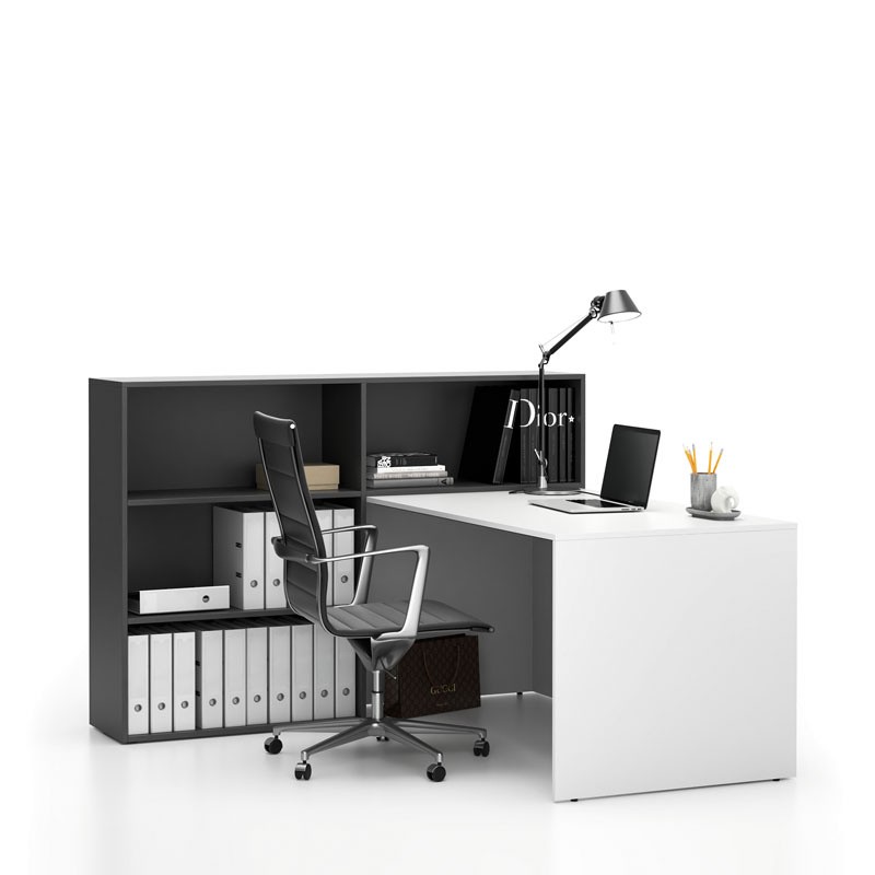 Büroset Single SEGMENT, 3 Einlegeböden, links