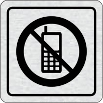 Cedulka na dveře - Zákaz telefonování