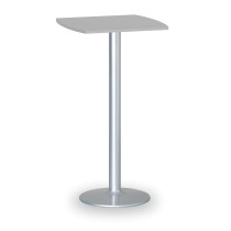 Cocktailtisch, Partytisch OLYMPO II, 66x66 cm, graues Fußgestell, Platte graue