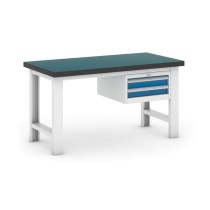 Dielenský stôl GB s kontajnerom, 1500 mm, 2x zásuvka