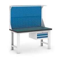 Dielenský stôl GB s nadstavbou a zásuvkovým kontajnerom, 1500 mm