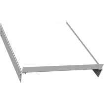 Dodatkowa półka skośna do szaf warsztatowych KOVOS, 505 x 600 mm, szara, 1 szt.