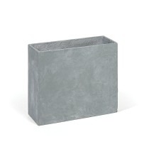 Doniczka prostokątna, 55 x 22 x 50 cm, cementowa, szara