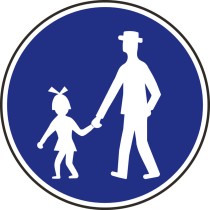 Dopravná značka - Cestička pre chodcov