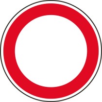 Dopravná značka - Zákaz vjazdu všetkých vozidiel v oboch smeroch