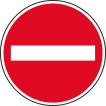Dopravná značka - Zákaz vjazdu všetkých vozidiel