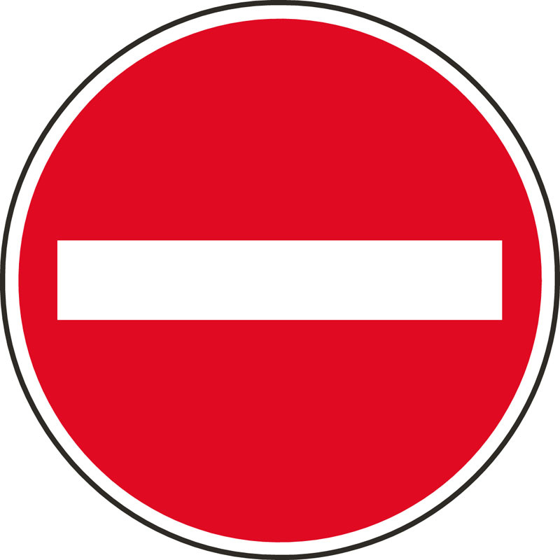 Dopravní značka – Zákaz vjezdu všech vozidel