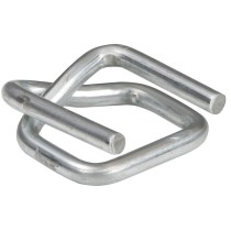 Drahtstahlklemme für PP/PES-Bänder, metallbeschichtet, 19 mm, 1000 Stk.