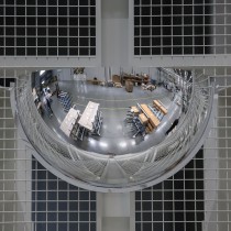 Drei-Wege-Spiegel, 1/4 Kugel, Durchmesser von 800 mm