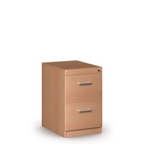 Drewniana szafa kartotekowa, 2 szuflady, buk