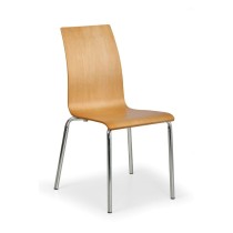 Drewniane krzesło do jadalni BELLA, naturalne