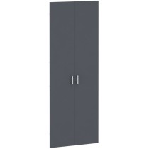 Dveře pro regály KOMBI, výška 2206 mm, na 5 polic, grafit