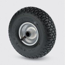 Einzelrad mit Luftreifen, 260 mm, Metallscheibe, schwarzer Reifen