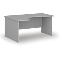 Ergonomický kancelářský pracovní stůl PRIMO GRAY, 1600 x 1200 mm, levý, šedá