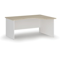 Ergonomický kancelářský pracovní stůl PRIMO WHITE, 1600 x 1200 mm, pravý