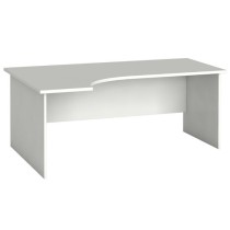 Ergonomický kancelársky pracovný stôl PRIMO FLEXI 1800 x 1200 mm, biela, ľavý