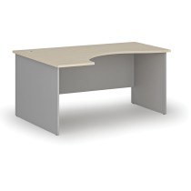 Ergonomický kancelársky pracovný stôl PRIMO GRAY, 1600 x 1200 mm, ľavý