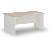 Ergonomický kancelársky pracovný stôl PRIMO WHITE, 1600 x 1200 mm, ľavý