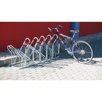 Fahrradständer, boden, einseitig, für 5 Räder