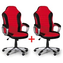 Fotel biurowy SPORT 1+1 GRATIS, czerwony