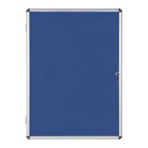 Gablota informacyjna z tekstylną powierzchnią, niebieska, 720 x 980 mm