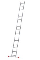 Hliníkový jednodielny oporný rebrík HOBBY, 4,5 m, 16 priečok