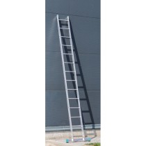 Hliníkový jednodielny rebrík ALVE EUROSTYL, 1x14 priečok, dĺžka 3,98 m