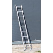 Hliníkový jednodielny rebrík ALVE EUROSTYL, 1x9 priečok, dĺžka 2,56 m