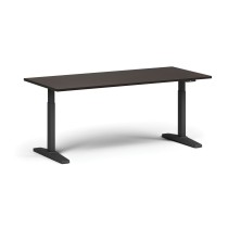 Höhenverstellbarer Schreibtisch, elektrisch, 675-1325 mm, Tischplatte 1800x800 mm, schwarzes Untergestell