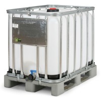 IBC-Container 600 L, Palette aus Kunststoff